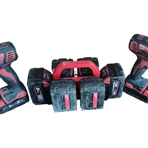 Porte-batteries milwaukee 4-6 emplacements - solution de stockage
