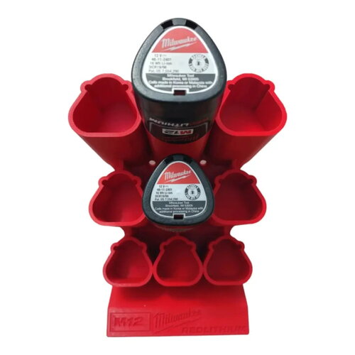 Support batterie milwaukee m12 - rangement robuste et compact