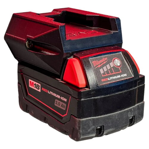 Double support batterie milwaukee 18v - rangement sécurisé
