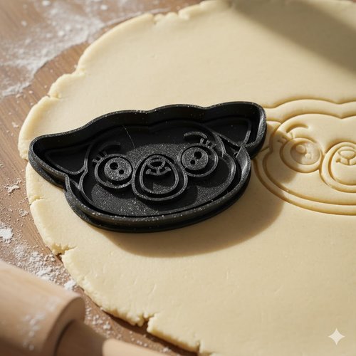 Emporte-pièce chien panda pâtisserie - moule à biscuits artisanal 8 cm