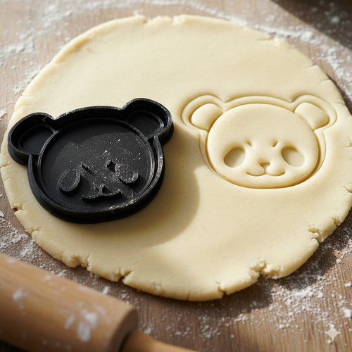 Emporte-pièce panda 8cm - moule biscuit pâtisserie artisanale