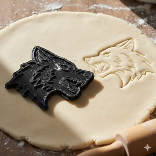Emporte-piece loup artisanal 8 cm - moule biscuit patisserie