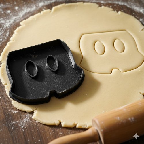 Emporte-piece shorts mickey mouse - moule patisserie 8 cm noir