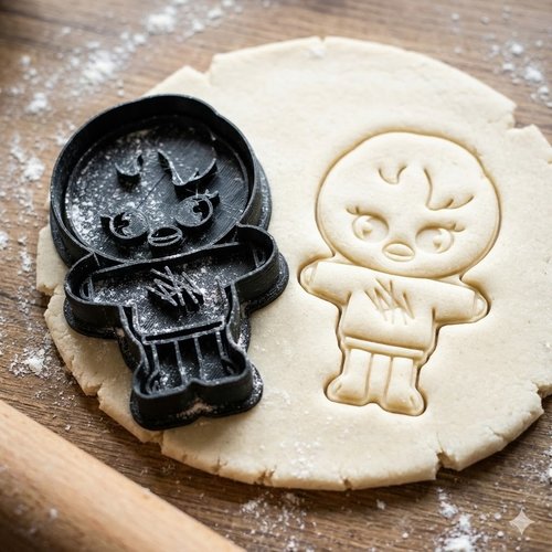 Emporte-pièce poussin bbokari style - moule biscuit k-pop 8cm