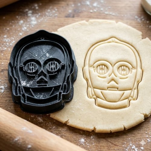 Emporte-pièce 8cm artisanal - moule biscuit & pâte à sucre - noir