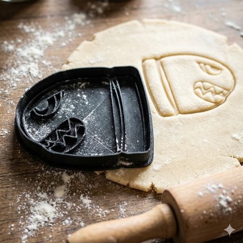 Emporte-pièce bullet bill mario - moule biscuit balle canon 8cm