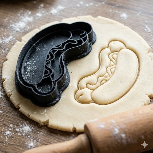 Emporte-pièce hot dog - moule à biscuit original 8cm pâtisserie