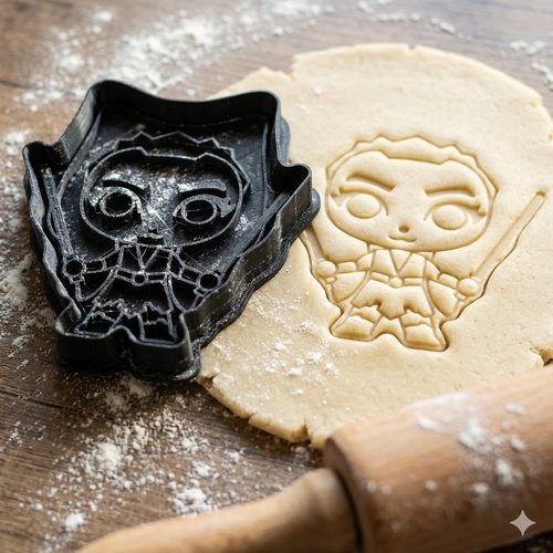 Emporte-pièce rey guerrière - moule biscuit 8cm pâtisserie design pop