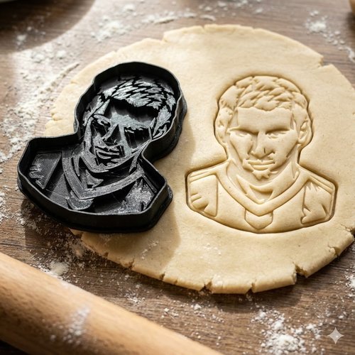 Emporte-pièce footballeur argentin - moule biscuit 8cm pâtisserie