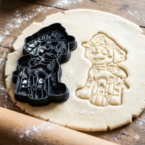 Emporte-pièce marcus pat' patrouille - moule biscuit chien pompier