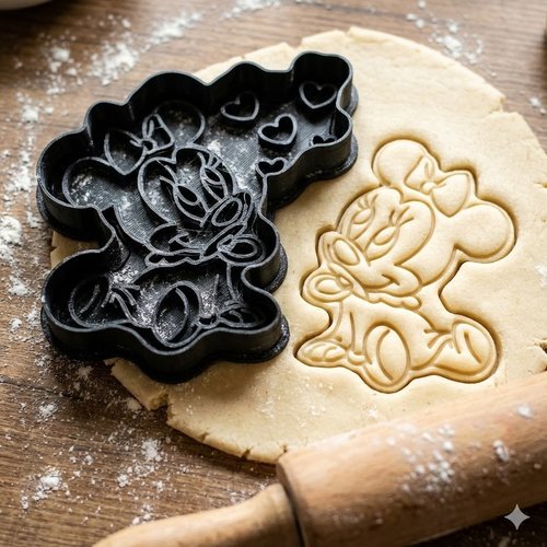 Emporte-pièce bébé minnie - découpoir biscuit souris 8cm