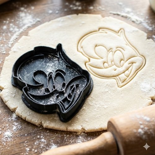 Emporte-pièce titi 8cm - moule à biscuit canari looney tunes