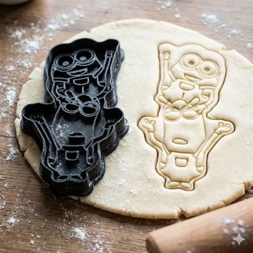 Emporte-pièce minion - moule biscuit artisanal 8cm