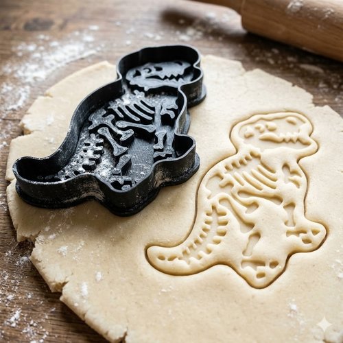 Emporte-pièce dinosaure t-rex squelette - moule biscuit 8cm