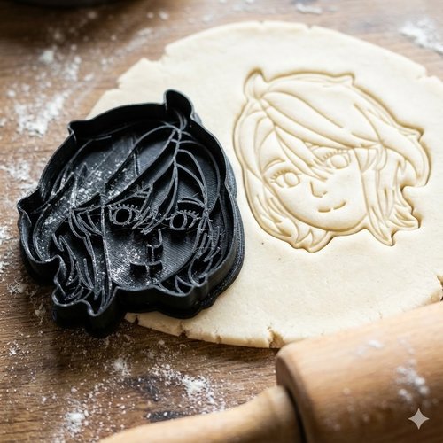 Emporte-pièce rukia bleach - moule biscuit manga 8cm