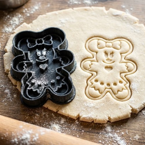 Emporte-pièce minnie pain d'épices - découpoir biscuit & pâtisserie 8cm