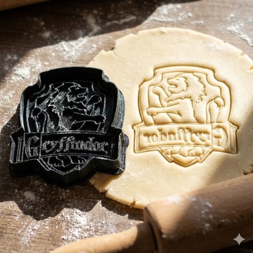 Emporte-pièce gryffondor - moule biscuit blason lion 8cm