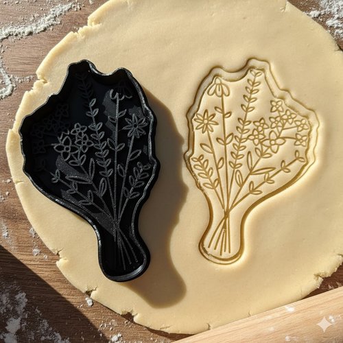 Emporte-piece bouquet de fleurs 8cm - moule biscuits et pate a sucre