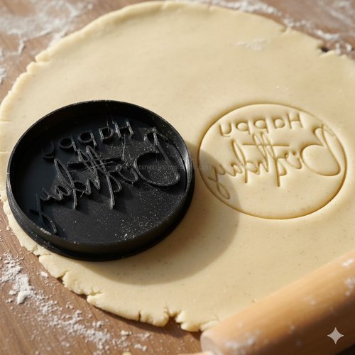 Emporte-piece happy birthday 8 cm - moule a biscuit anniversaire