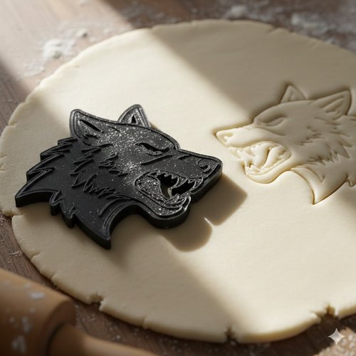 Emporte-piece loup artisanal 8 cm - moule biscuit patisserie