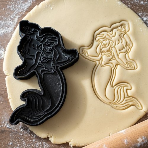 Emporte-pièce sirène 8cm - moule à biscuits pour pâtisserie