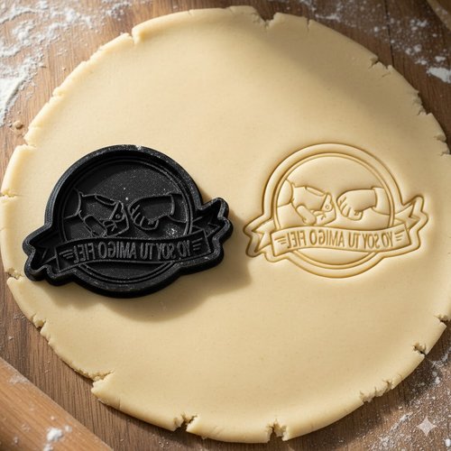 Emporte-pièce amitié fist bump 8 cm - moule à biscuit artisanal