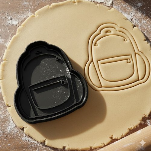 Emporte-pièce sac à dos - moule biscuit scolaire 8 cm