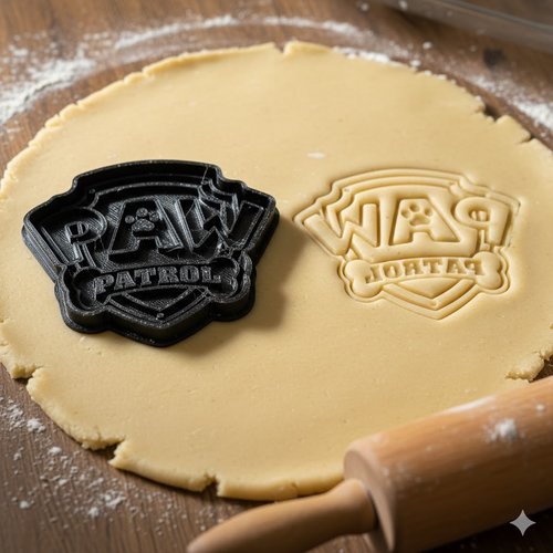 Emporte-piece paw patrol - moule biscuit patisserie artisanale 8cm