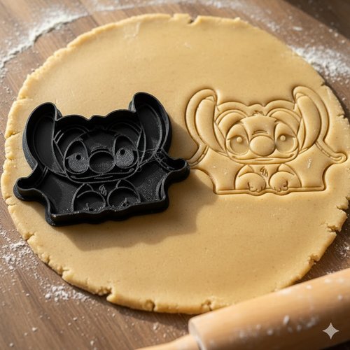 Emporte-piece stitch pour biscuits et pate a sucre - 8 cm