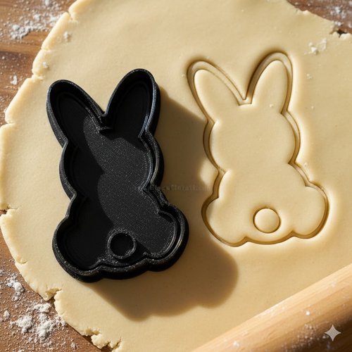 Emporte-piece lapin de paques 8 cm - moule a biscuit artisanal
