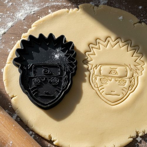 Emporte-pièce naruto uzumaki pour biscuits et pâtisserie - 8 cm