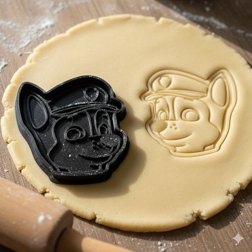 Emporte-pièce pat' patrouille chase 8 cm pour pâtisserie et biscuits