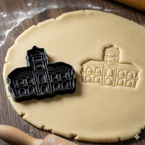 Emporte-piece monument historique - moule biscuit artisanal 8 cm
