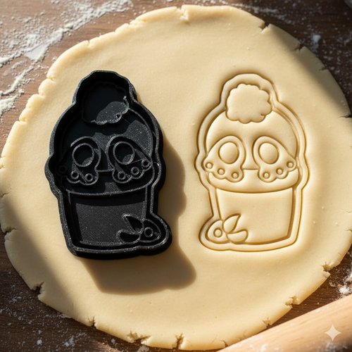 Emporte-piece artisanal personnage kawaii 8 cm pour biscuits