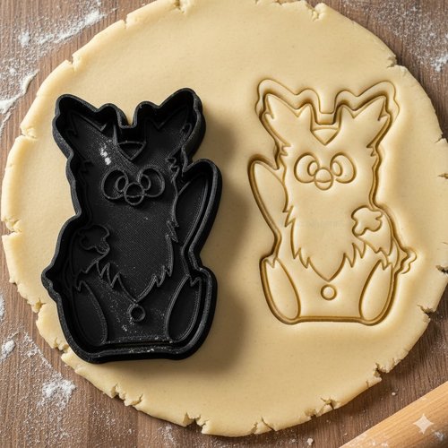 Emporte-piece delibird pokemon - moule biscuit artisanal 8 cm