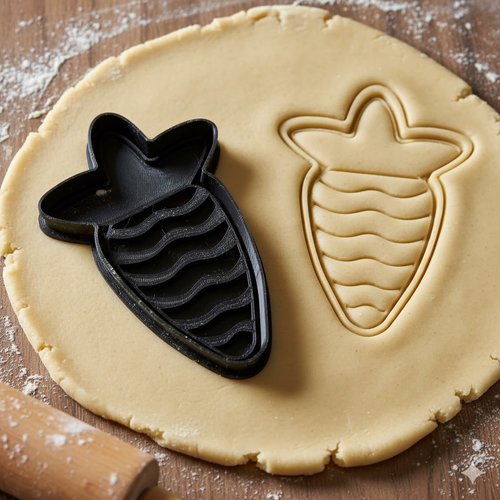 Emporte-pièce carotte pour biscuits et pâtisserie - 8 cm