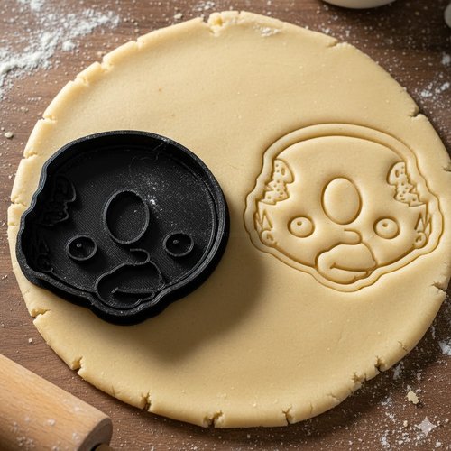 Emporte-piece monstre halloween 8 cm - moule biscuit artisanal