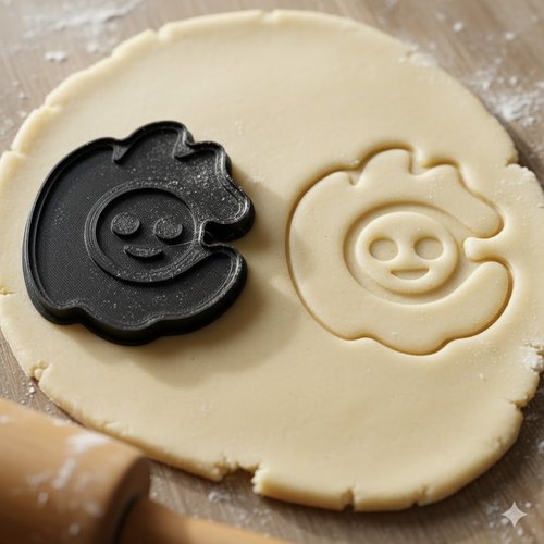 Emporte-pièce sourire artisanal - moule à biscuits 8 cm