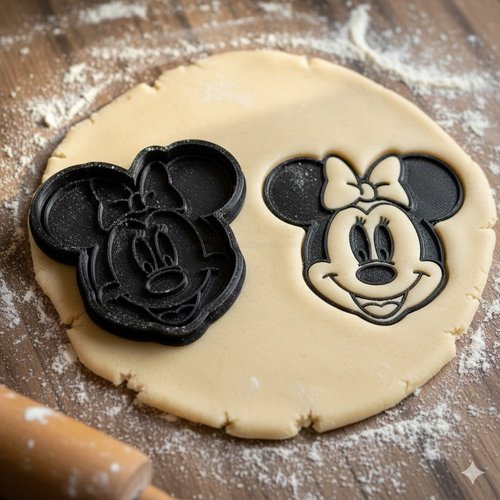 Emporte-piece minnie mouse pour biscuits et pate a sucre - 8 cm