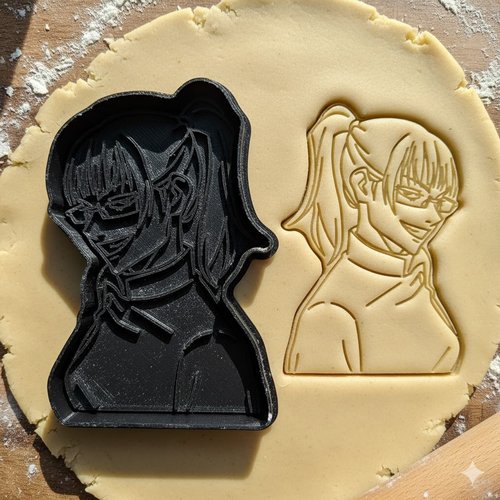 Emporte-piece maki zenin jujutsu kaisen - moule a biscuit 8 cm