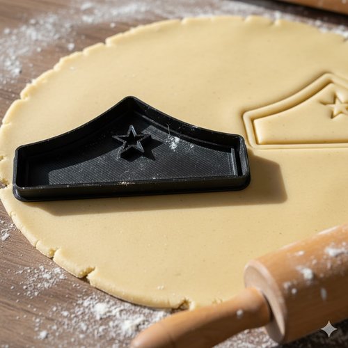 Emporte-piece couronne wonder woman 8 cm pour biscuits et patisserie