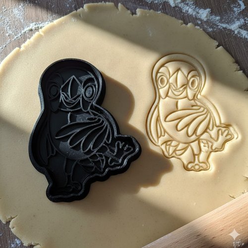 Emporte-piece perroquet puffin artisanal pour biscuits et patisserie