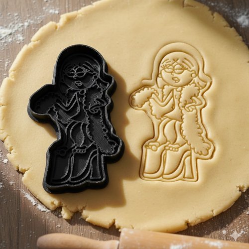 Emporte-piece de patisserie figurine artisanale 8 cm - noir