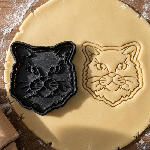 Emporte-piece chat artisanal 8 cm - moule biscuit patisserie