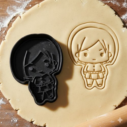 Emporte-piece chibi manga nobara - moule a biscuits 8 cm