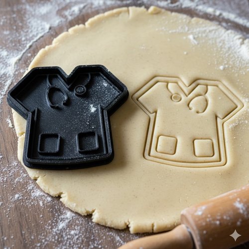 Emporte-pièce blouse médicale 8 cm - moule biscuit infirmière docteur