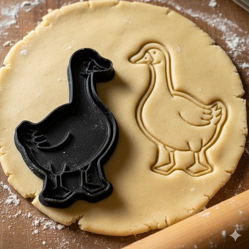 Emporte-piece oie 8 cm - moule de patisserie artisanale noir