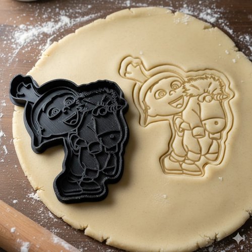 Emporte-piece agnes et sa licorne 8 cm - moule biscuit artisanal