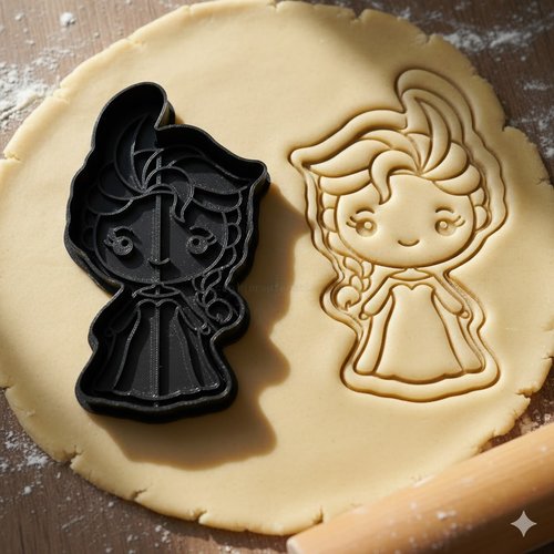 Emporte-pièce reine des neiges 8cm - moule biscuit artisanal