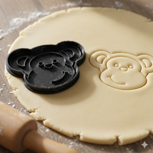 Emporte-piece singe 8 cm - moule a biscuit artisanal pour patisserie